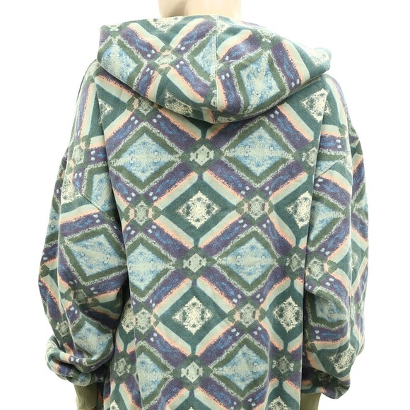 Free People We The Free It's A Vibe Print Hoodie Top Oversized Slouchy S 283448 - Picture 10 of 13